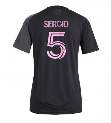 Inter Miami Sergio Busquets #5 Bortatröja Kvinnor 2025-26 Kortärmad